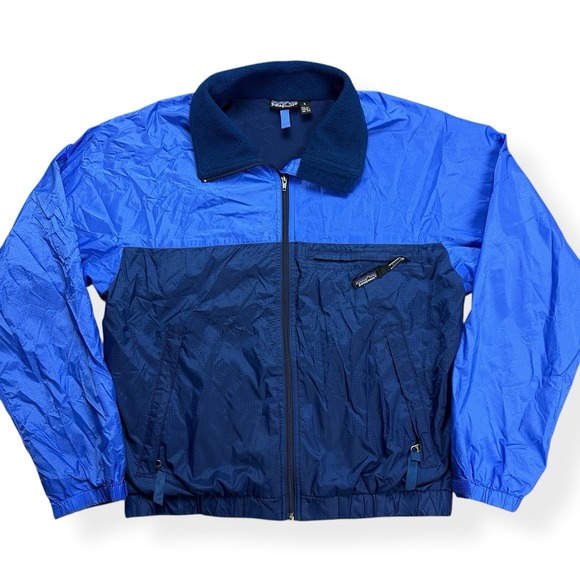 Vintage Patagonia Two Tone Windbreaker Rain Jacket‎ Y2K Gorpcore Size Small Blue